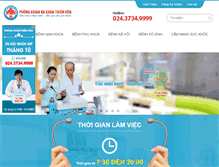 Tablet Screenshot of phongkhamthienhoa.com